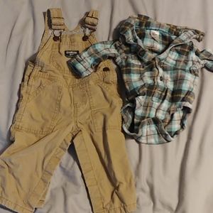 Oshkosh baby boy 9 month set